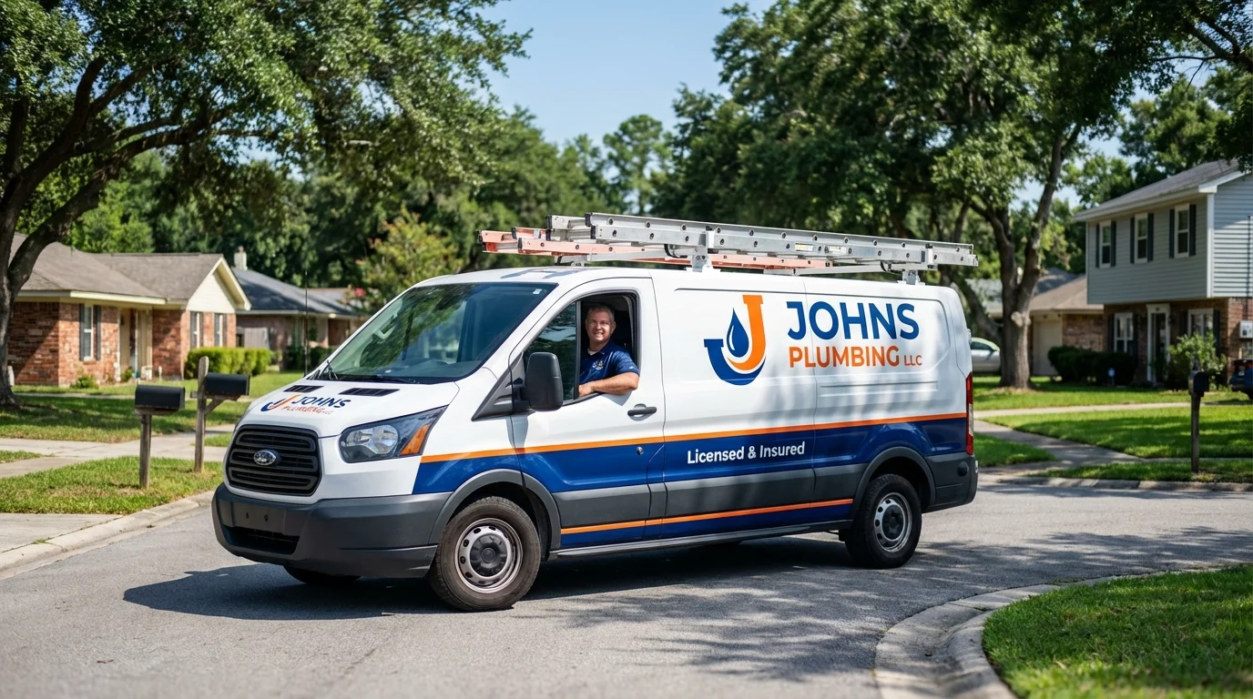 Johns Plumbing LLC service van in Suquamish, WA